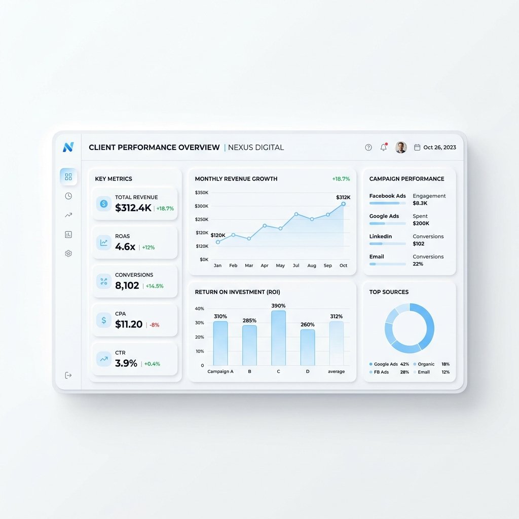 Best Digital Marketing Agency Vehari - Digizaan Performance Dashboard